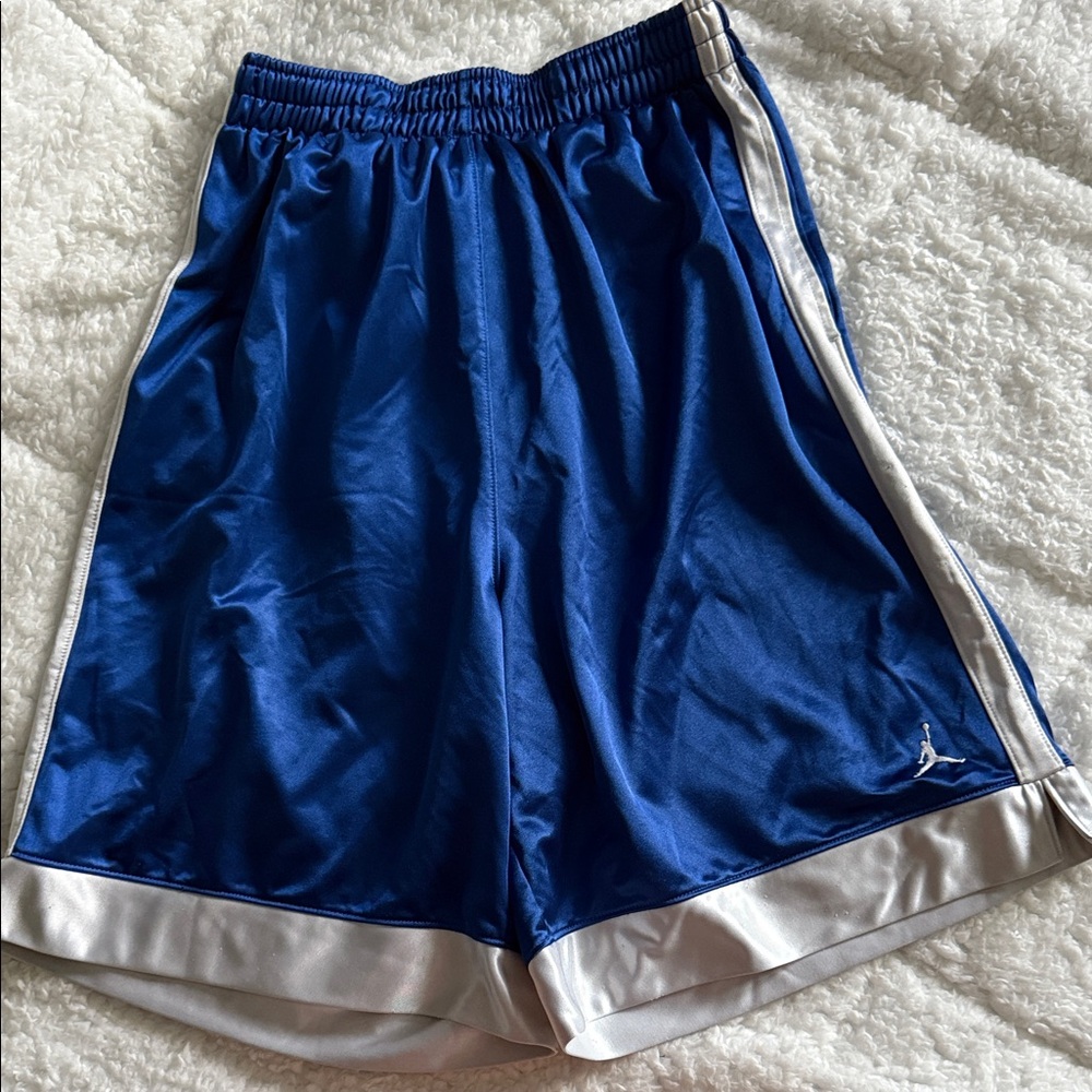 Nike Blue and White Athletic Shorts